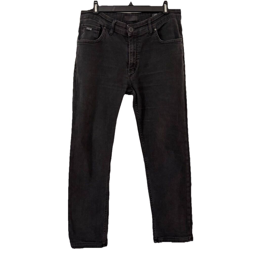 Prada Milano Mens Black Slim Fit Jeans 34x28 Luxury Designer Denim Italy